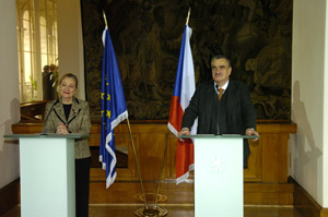 Ministr Schwarzenberg a Benita Ferrero-Waldner