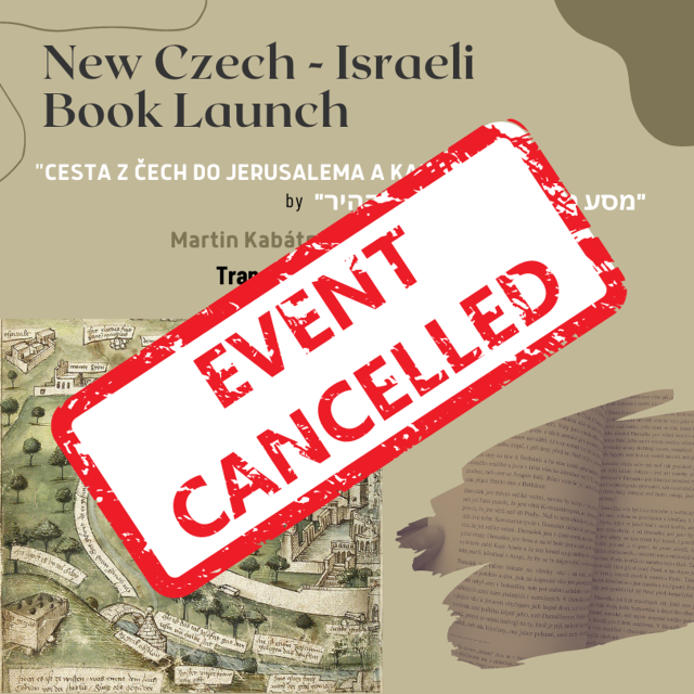 !!! CANCELLATION today's event !!! - Embassy of the Czech Republic
