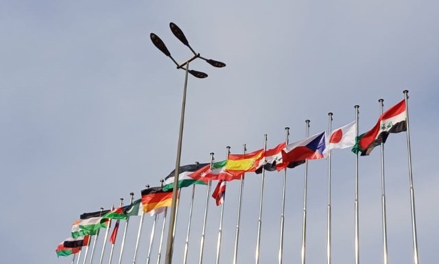 Vlajky účastnických zemí na BIF