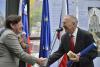 Handover of the Artis Bohemiae Amicis prize to D. Prelovšek 