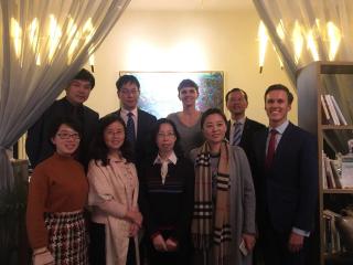 Deputy Ambassador Klara Jurcova (middle) with University Representatives