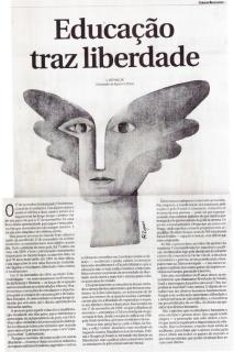 Vzdělání přináší svobodu, článek vv. J. Havlíka v Correio Brazilense