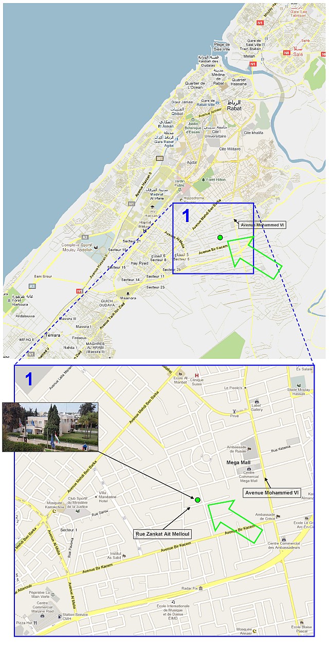 mapa ZU Rabat