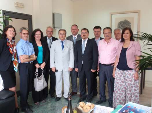 Delegace V4 u starosty krétského města Platanias