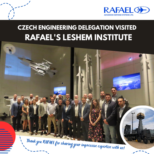 Czech Engineering Delegation Opens Israel Mission with Strategic Visit to RAFAEL's Leshem Institute