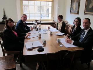 Meeting of the delegation of Charles University in Oxford with the vice-Chancellor Louise Richardson
