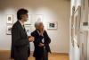 Ministr kultury Slovinské republiky Anton Peršak (vpravo) a ředitel galerie Goran Milovanović