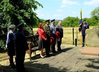 Representatives of the Czech and Slovak Embassies during the ceremony 