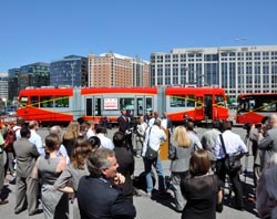 Crowd at the DC Streetcar Showcase Press Event
