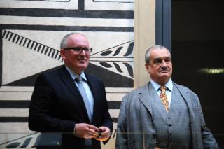 Ministr Karel Schwarzenberg a ministr zahraničí Nizozemska Frans Timmermans