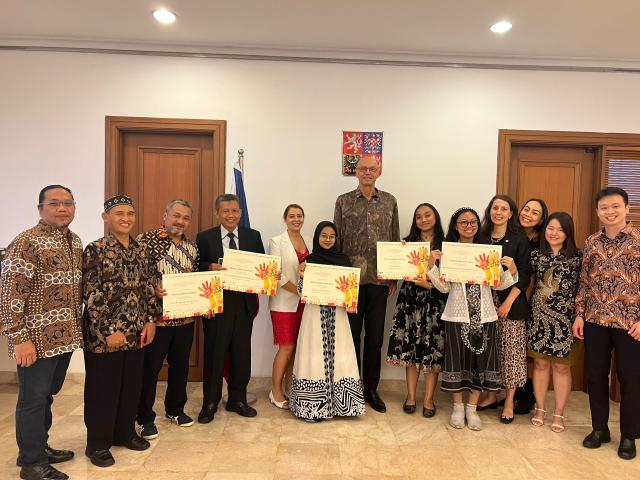 Slavnostní předání cen vítězům výtvarné soutěže LIDICE