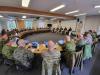 Panel discussion at Baltic Defense College was attanded by students of the officers course.