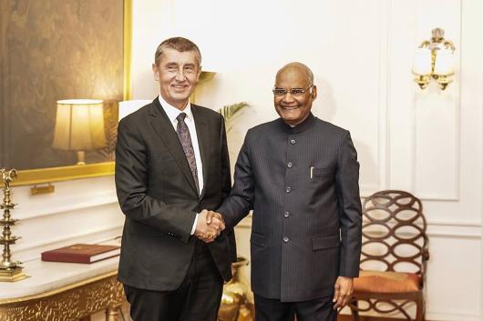 PM Babis and President Kovind