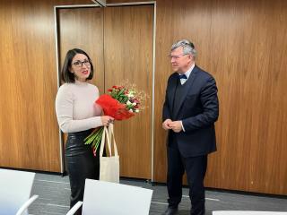 Ministryně Emilija Stojmenova Duh a velvyslanec ČR Juraj Chmiel