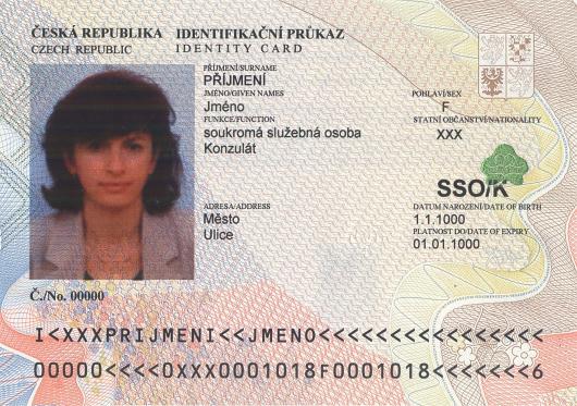 Identifikační průkaz s označením SSO/K