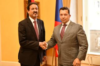 Státní tajemník Stašek přijal libyjského velvyslance.