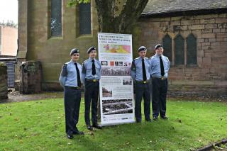 The Staffordshire cadets in front of Saint Thomas’ Church 