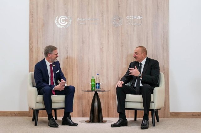 COP29 PM Fiala - President Aliyev