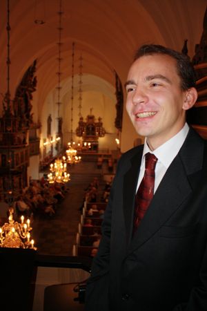 Pavel Kohout na kůru katedrály