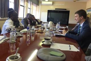 Meeting with Minister of Foreign Affairs and International Cooperation Pelonomi Venson-Moitoi 