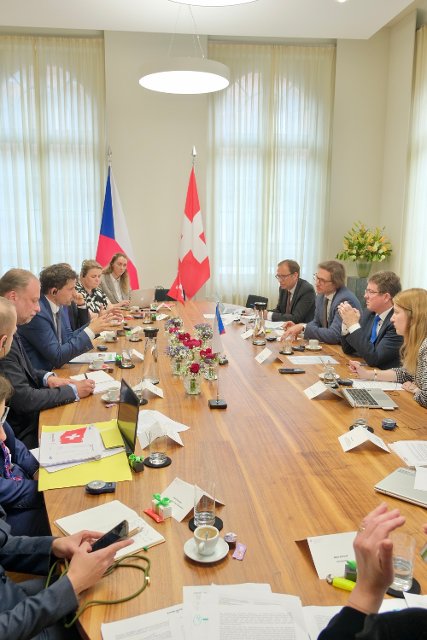Ministr životního prostředí ČR Petr Hladík na pracovním jednání v Bernu