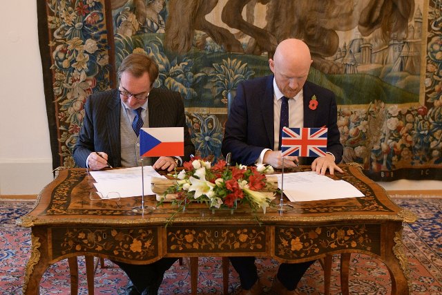 Initialing of the Delivery Plan for the Statement of Intent between the Foreign Ministries of the Czech Republic and the United Kingdom