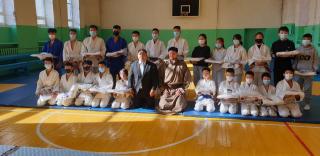 Lukáš Krpálek at a joint training with judokas in Bulgan aimag