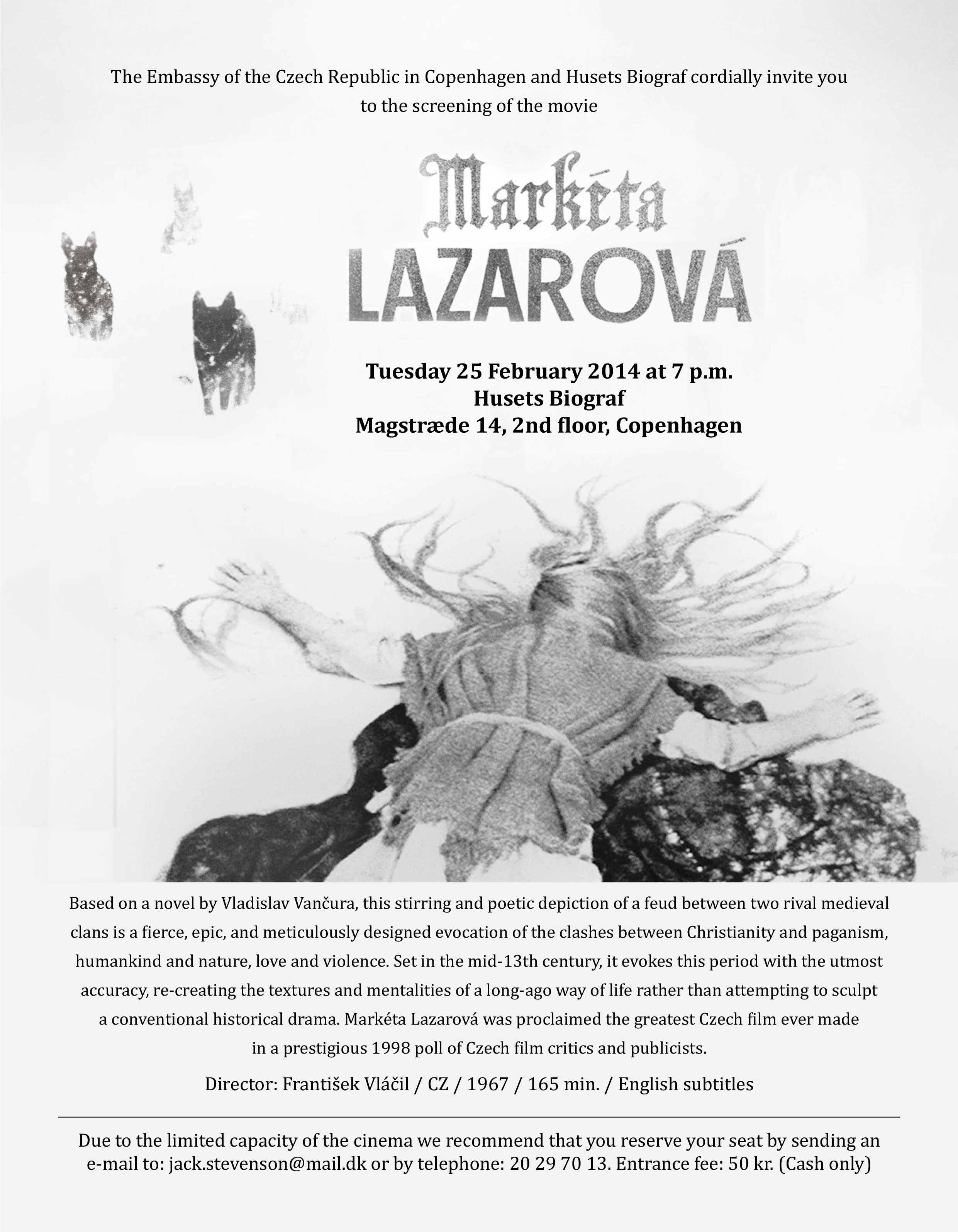 Markéta Lazarová INVITATION