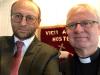 With the pastor of the Moravian church in Gothenburg Joakim Johansson