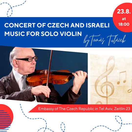 Concert of Czech and Israeli music for solo violin
