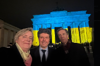 Für die Ukraine am Brandenburger Tor