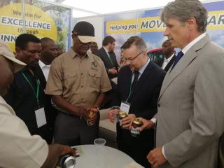 Prezident Lungu navštívil český stánek na veletrhu AgriTech Expo 2019