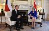 Andrej Babiš and Theresa May at a meeting in 10 Downing Street