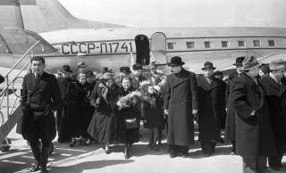 First preserved photo - visit of representatives of National Assembly of Czechoslovakia in Baku 1956