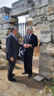 In Tantur meeting with the Ambassador of the Sovereign Military Hospiteller Order of Malta in Ramallah 