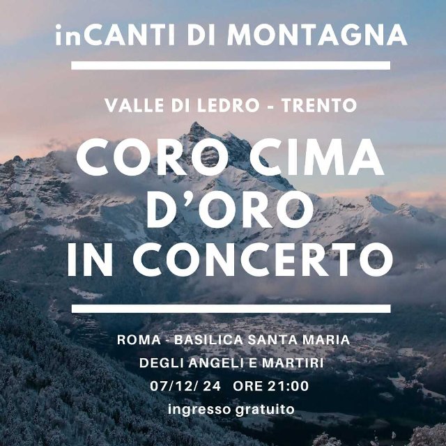 Koncert italského sboru Cima d´Oro