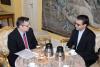 Náměstek Martin Tlapa a chargé d'affaires Íránu v ČR Gholam Reza Derikvand