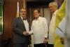Ministr Karel Schwarzenberg, prezident Filipín Benigno Aquino III a ministr zahraničí Filipín Albert del Rosario