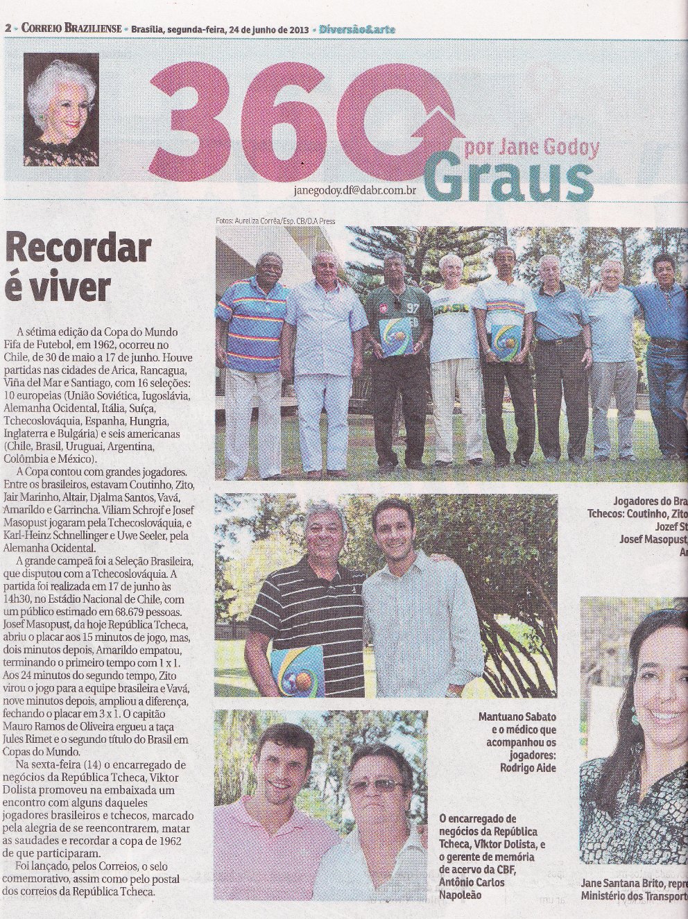 článek v deníku Correio Braziliense