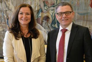 Setkání ministra s Gudrun Mosler-Törnström