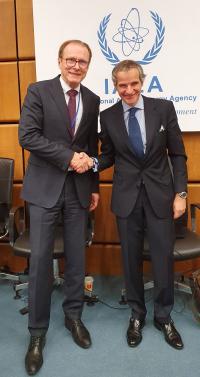 IAEA DG Rafael Grossi and IAEA BoG Chair Ivo Šrámek