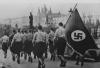 Němečtí studenti pochodují po Karlově mostu, s. d. ,  LA-F/079-03/21