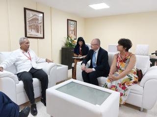 Reunión con el Presidente de la Cámara de Comercio de Cuba Antonio Luis Carricarte Corona