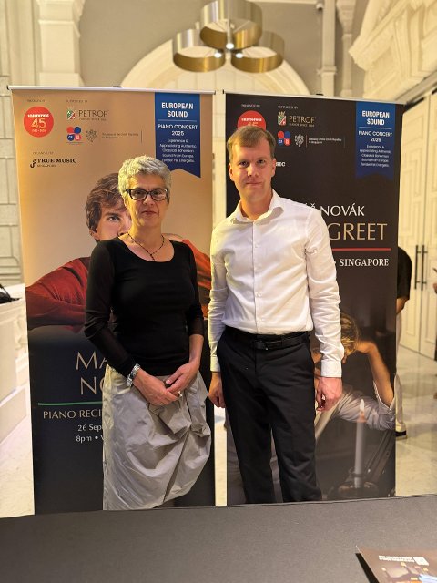 Ambassador Dana Baschová with Matyáš Novák