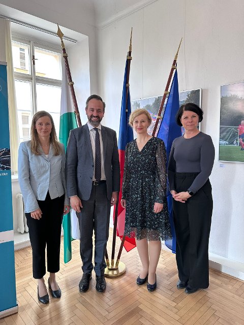 Gespräch zwischen dem sächsischen Staatsminister für Wissenschaft Sebastian Gemkow und der Vizeministerin für Wissenschaft, Forschung und Innovation Jana Havlíková