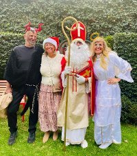 Mikuláš, anděl a čert