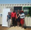 I. Klímová, zástupce ředitelky, velvyslankyně B. Fajkusová, ředitelka Z. Mkhize / I. Klímová, Deputy Principal, Ambassador B. Fajkusová, School Principal Z. Mkhize