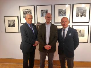 Ambassador Sečka and Honorary Consul P. Millar during theit visit of the City Art Centre Edinburgh (accompanied by Mr. David Patterson)