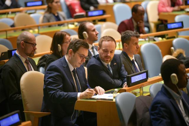 Jan Lipavský at the Session of the UN General Assembly