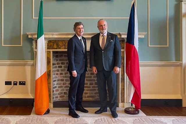 Ambassador Vosalik with Mark Daly